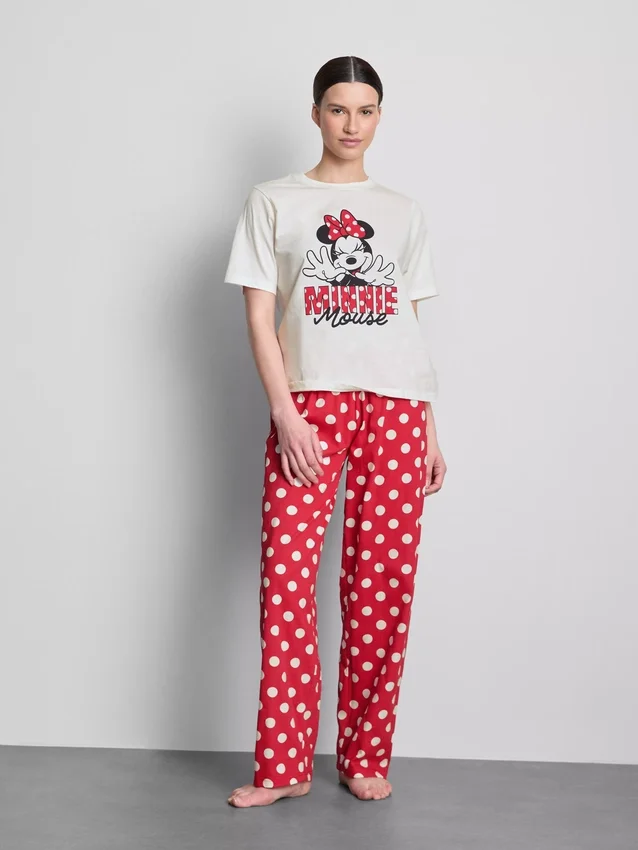 Pijamas de algodão com estampado da Minnie Mouse da Disney