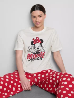 Pijamas de algodão com estampado da Minnie Mouse da Disney