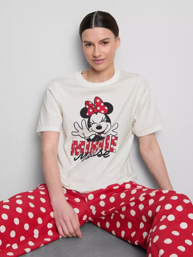 Pijamas de algodão com estampado da Minnie Mouse da Disney