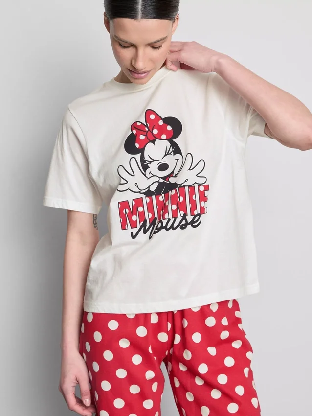 Pijamas de algodão com estampado da Minnie Mouse da Disney