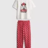 Pijamas de algodão com estampado da Minnie Mouse da Disney