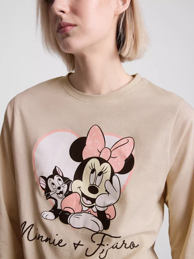 Pijamas de algodão estampados da Minnie Mouse da Disney