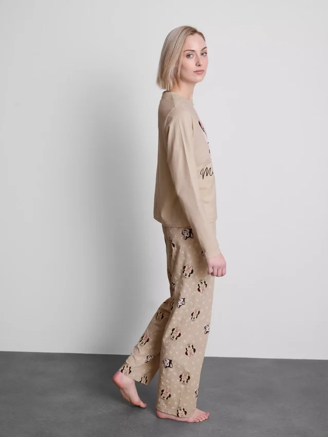Pijamas de algodão estampados da Minnie Mouse da Disney