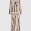 Pijamas de algodão estampados da Minnie Mouse da Disney