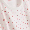 Pijamas de calções de manga curta em algodão estampado