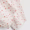 Pijamas de calções de manga curta em algodão estampado