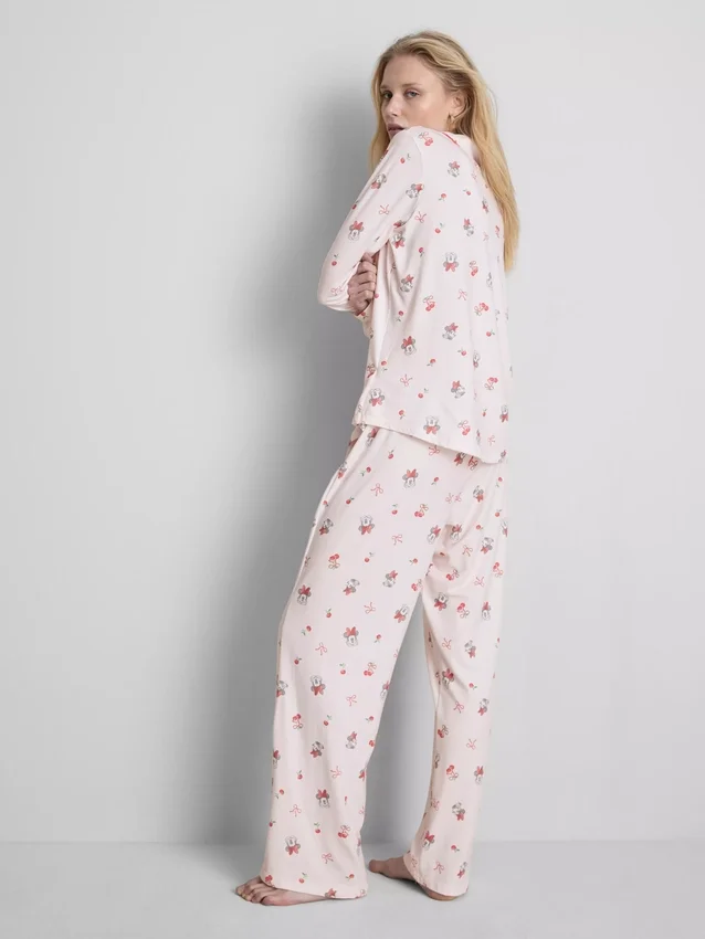 Pijamas estilo «boyfriend» com estampado da Minnie Mouse da Disney