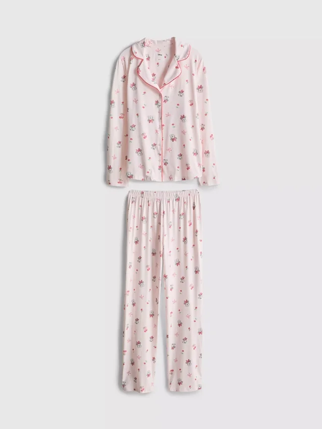 Pijamas estilo «boyfriend» com estampado da Minnie Mouse da Disney