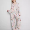 Pijamas estilo «boyfriend» com estampado «Sweet treat»