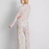 Pijamas estilo «boyfriend» com estampado «Sweet treat»