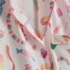 Pijamas estilo «boyfriend» com estampado «Sweet treat»