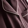 Pijamas estilo «boyfriend» em jersey com debrum