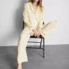 Pijamas estilo «boyfriend» em malha jersey