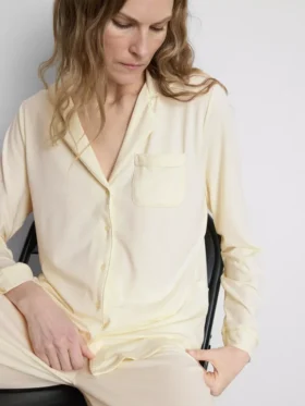 Pijamas estilo «boyfriend» em malha jersey