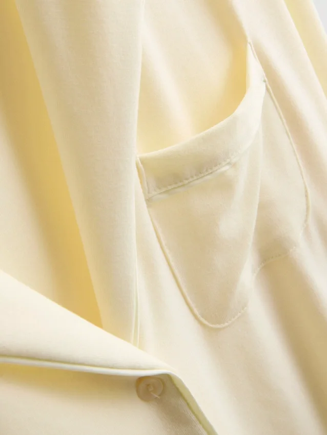 Pijamas estilo «boyfriend» em malha jersey
