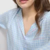 Pijamas estilo «boyfriend» em sarja
