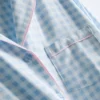 Pijamas estilo «boyfriend» em sarja
