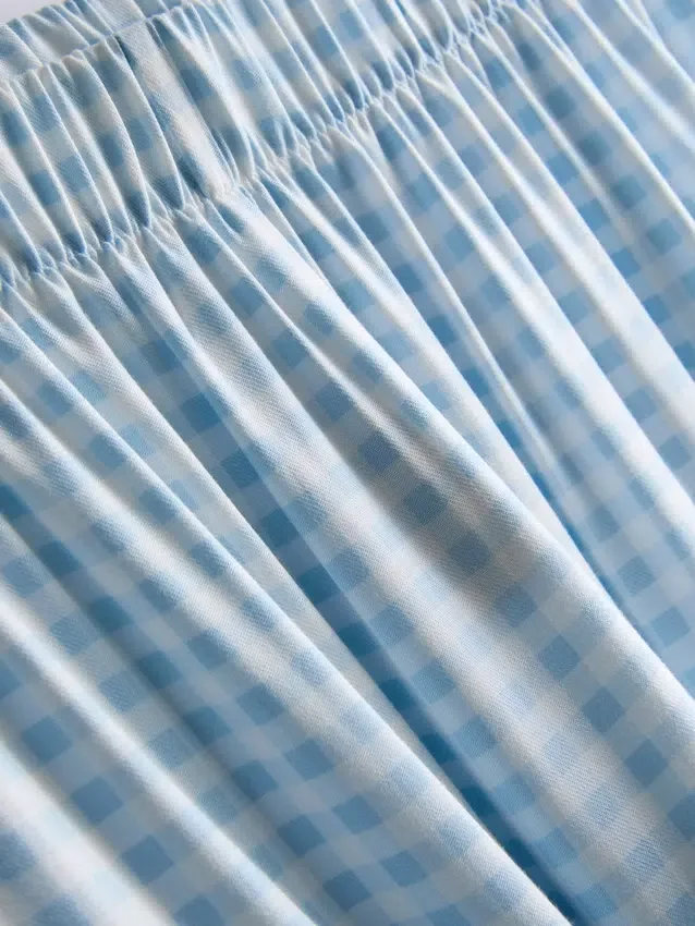 Pijamas estilo «boyfriend» em sarja