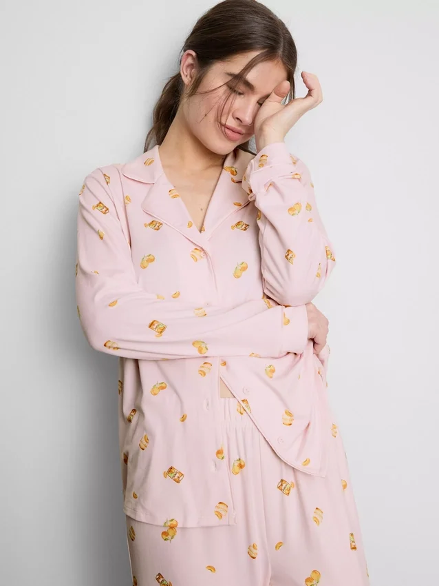 Pijamas estilo «boyfriend» estampados