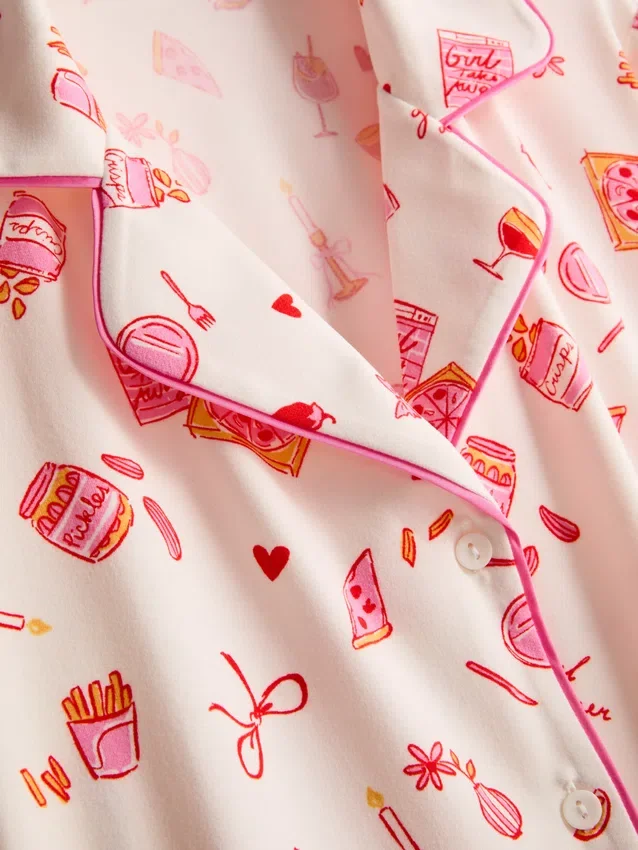 Pijamas estilo «boyfriend» estampados