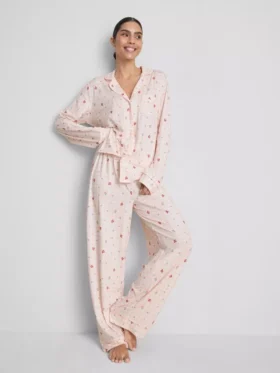 Pijamas estilo «boyfriend» xadrez da Stacey Solomon