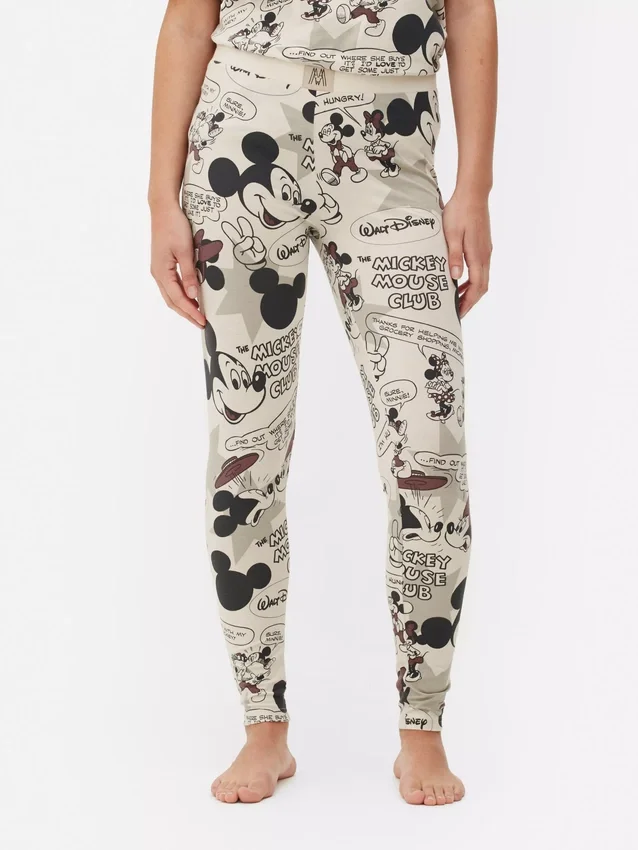 Pijamas retro com motivos de banda desenhada do Mickey Mouse da Disney