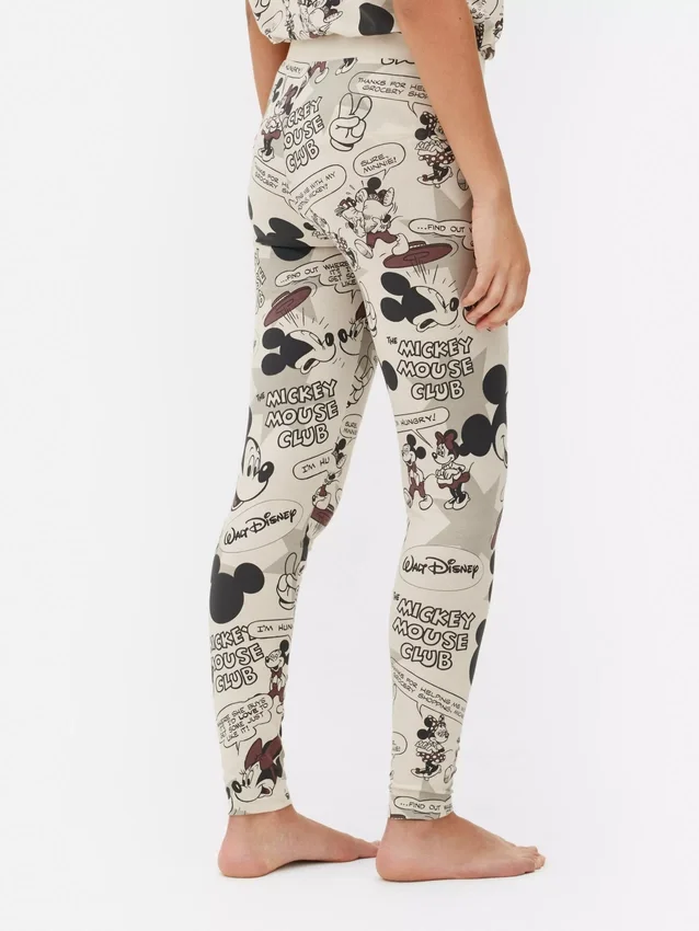 Pijamas retro com motivos de banda desenhada do Mickey Mouse da Disney