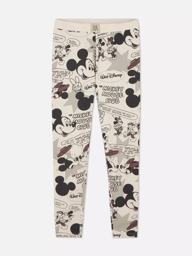 Pijamas retro com motivos de banda desenhada do Mickey Mouse da Disney
