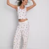 Pijamas sem mangas estampados da Disney com o Ursinho Pooh, em tecido rico em algodão