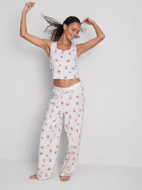 Pijamas sem mangas estampados da Disney com o Ursinho Pooh, em tecido rico em algodão
