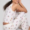 Pijamas sem mangas estampados da Disney com o Ursinho Pooh, em tecido rico em algodão