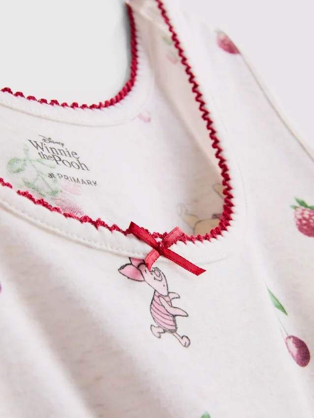 Pijamas sem mangas estampados da Disney com o Ursinho Pooh, em tecido rico em algodão