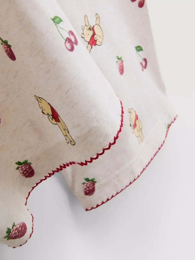 Pijamas sem mangas estampados da Disney com o Ursinho Pooh, em tecido rico em algodão