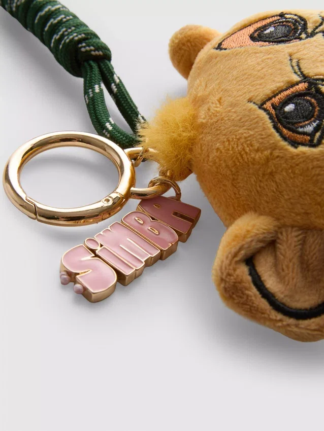 Pingente de pelúcia do Simba, do filme «O Rei Leão» da Disney, para bolsa