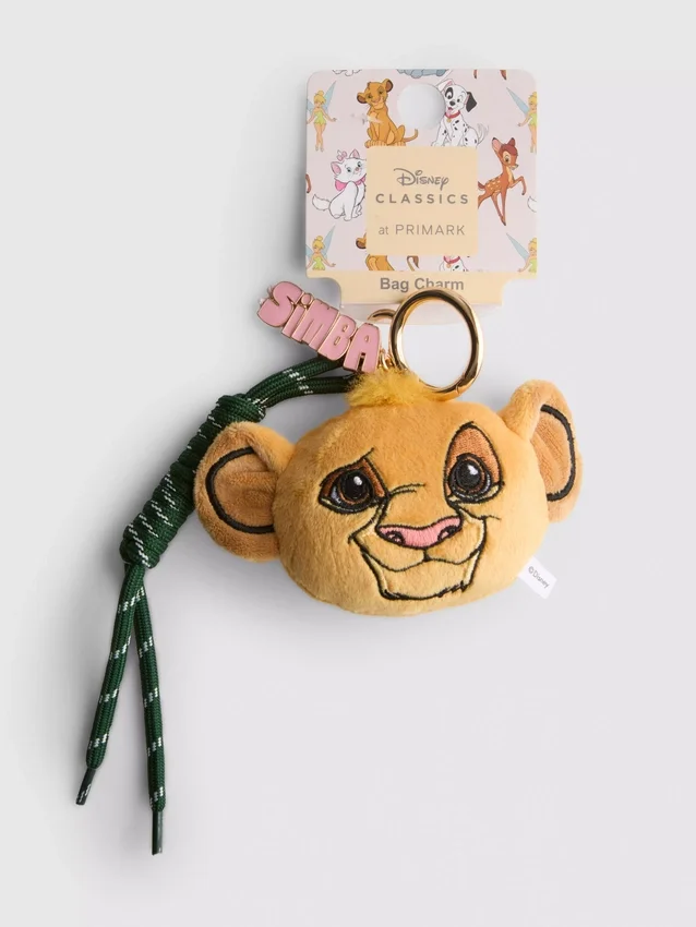 Pingente de pelúcia do Simba, do filme «O Rei Leão» da Disney, para bolsa