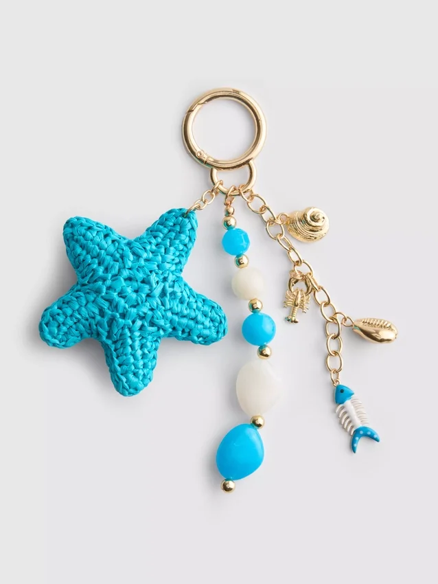 Pingente para mala em forma de estrela-do-mar
