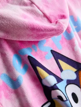 Poncho de felpa com capuz Bluey