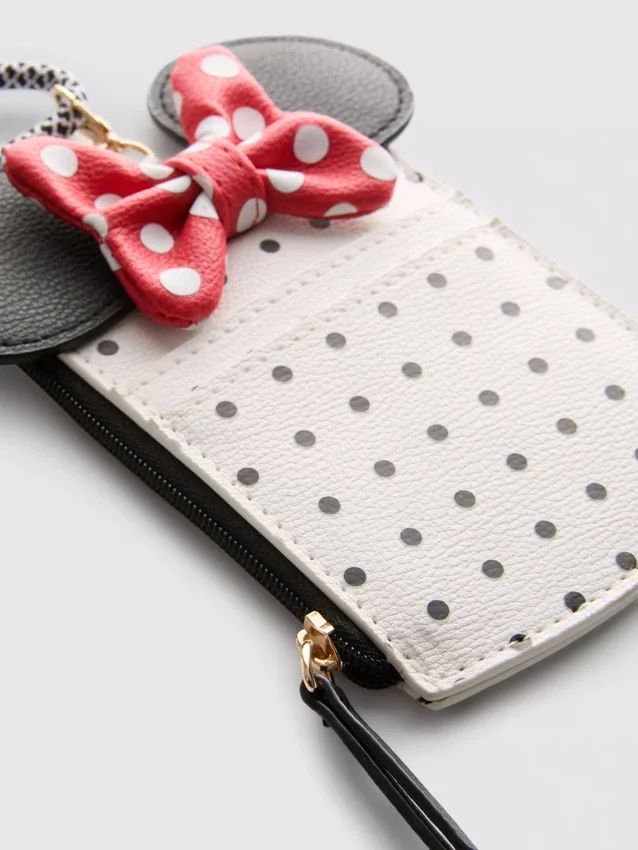 Porta-cartões com cordão da Minnie Mouse da Disney