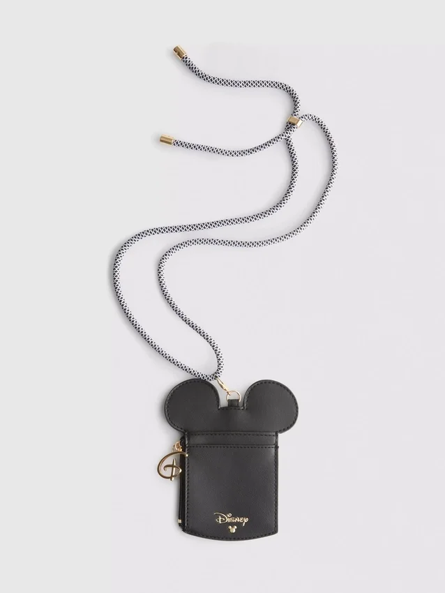 Porta-cartões com cordão do Mickey Mouse da Disney