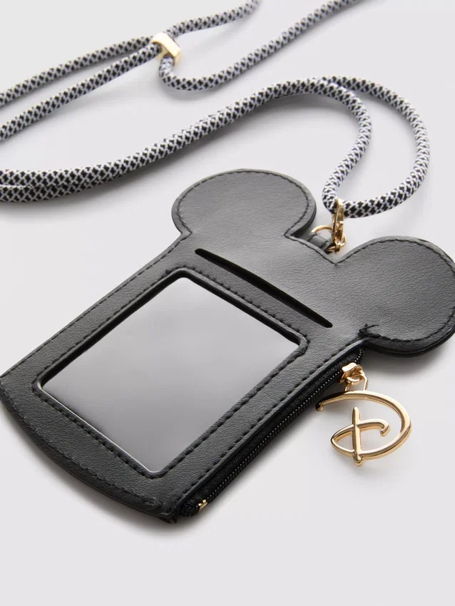 Porta-cartões com cordão do Mickey Mouse da Disney