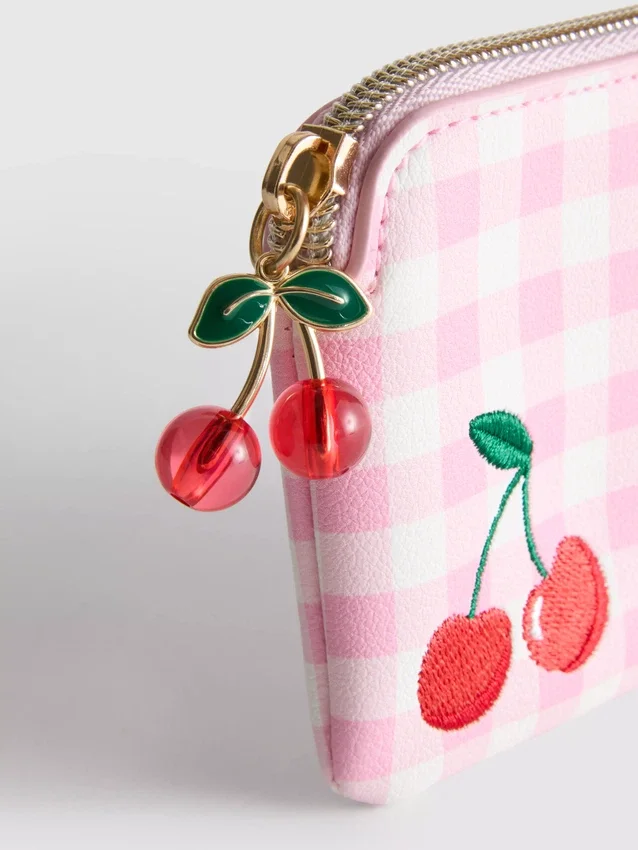 Porta-moedas com cereja