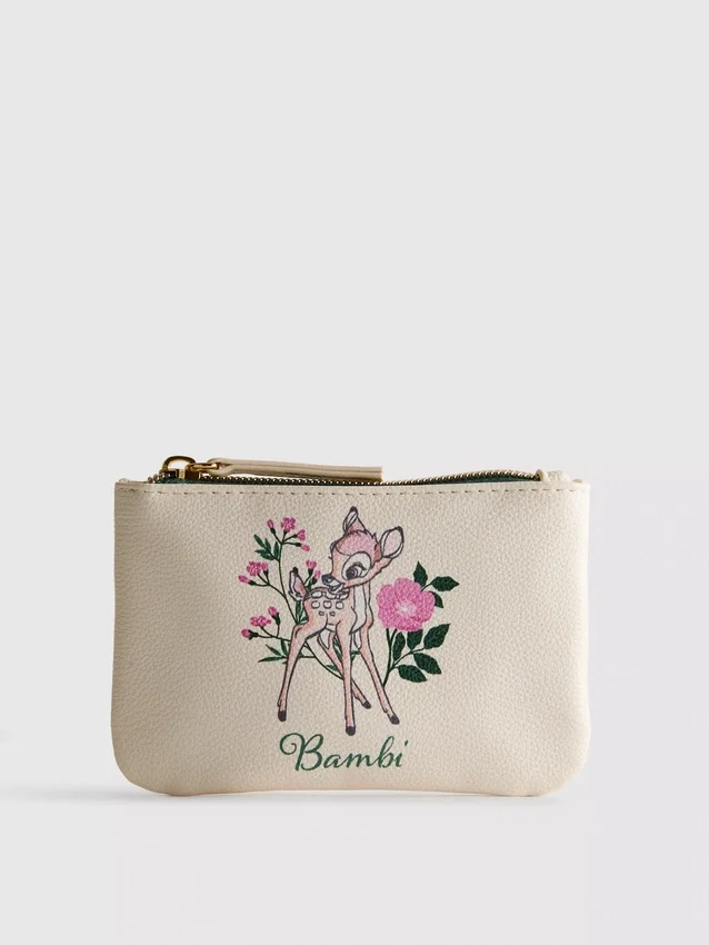 Porta-moedas em imitação de couro da Disney com o Bambi