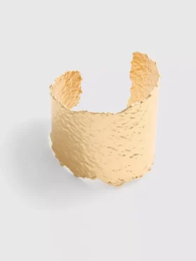 Pulseira tipo manguito com textura