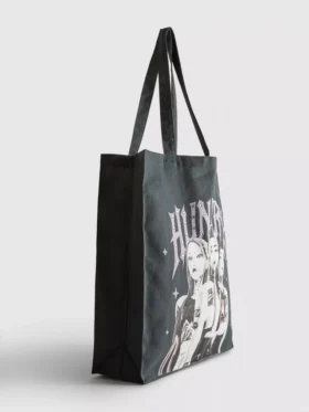 Saco de compras com grafismo Huntr/x