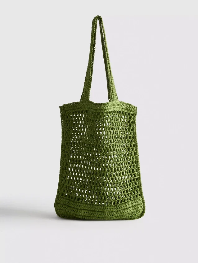Saco de compras de palha