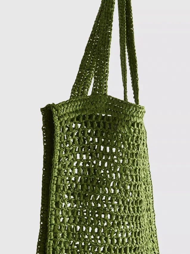 Saco de compras de palha