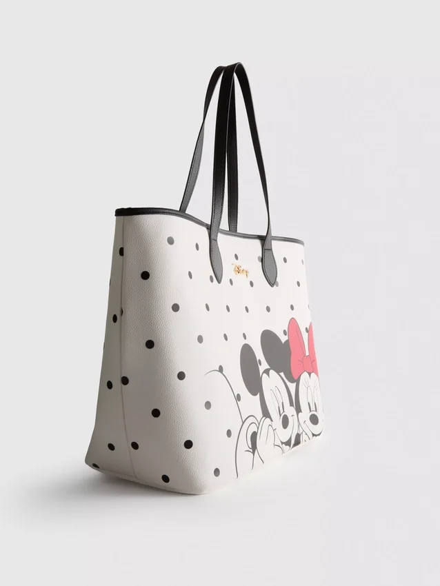 Saco de compras em couro sintético do Mickey Mouse da Disney