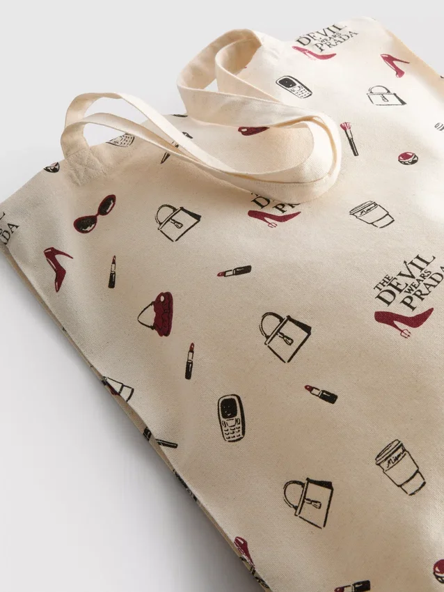 Saco de compras em lona «O Diabo Veste Prada»