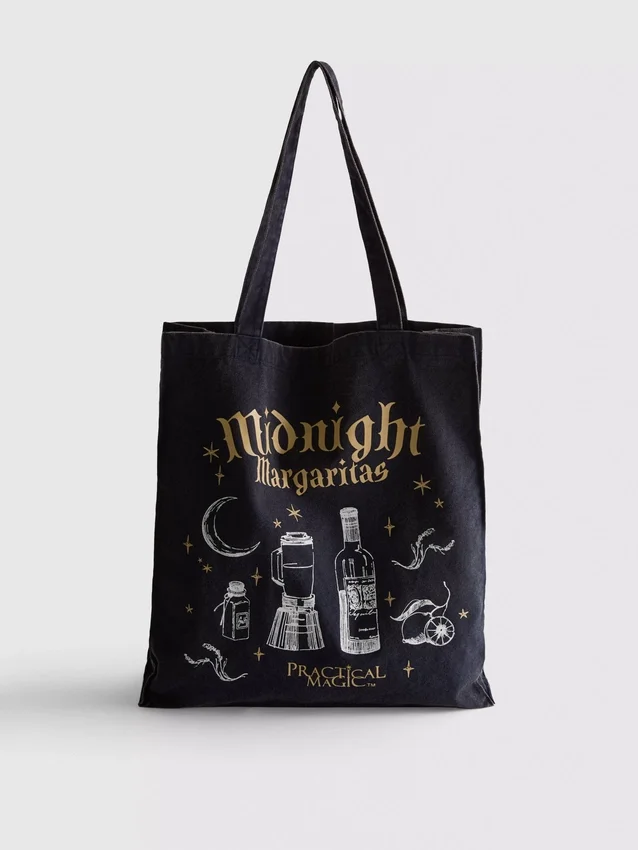 Saco de compras prático com padrão gráfico «Magic»