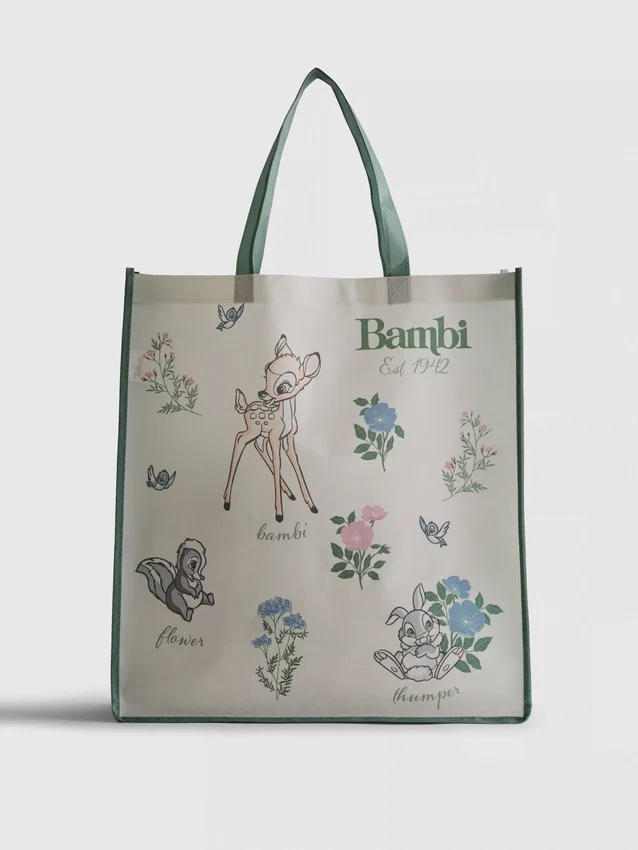 Saco de compras reutilizável grande «Bambi» da Disney